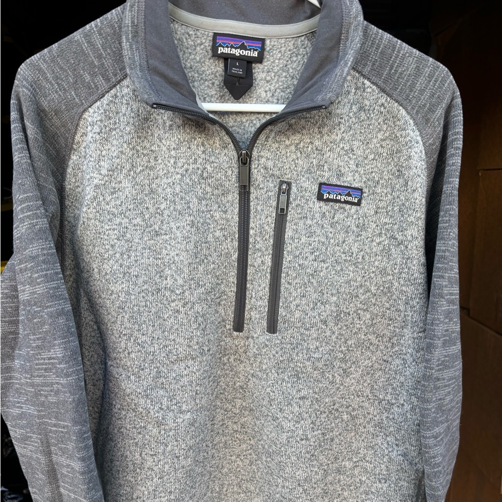 Patagonia Heather Gray Fleece Jacket